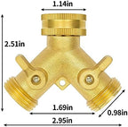 AUTOMAN-Garden-Water-Hose-Recoil,50 Feet EVA Curly Water Hose with Brass Connectors & AUTOMAN Garden Hose Splitter 3/4’’, Anti-UV High-Grade Brass Hose Splitter with High Pressure-Resistance. - Image 7