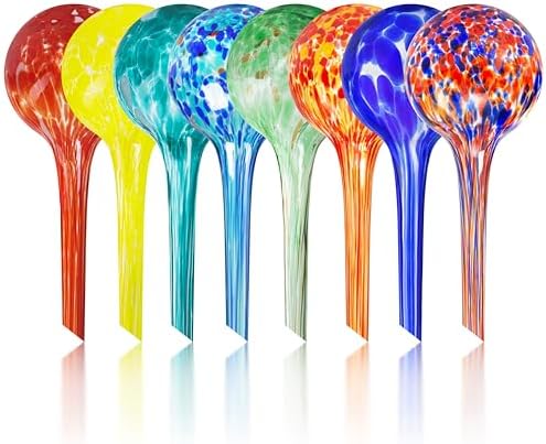 Plant Watering Globes Set of 8, Small - Glass Self Watering Globes by MissionGallery