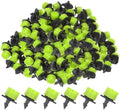 M METERXITY 400-Pack 360 Degree Adjustable Irrigation Dripper, 1/4 Inch Barbed Emitter Drip Sprinklers for Garden/Greenhouse/Flower Bed/Watering System, Anti-Clogging Emitters [Green] by MMETERXITY