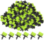 M METERXITY 400-Pack 360 Degree Adjustable Irrigation Dripper, 1/4 Inch Barbed Emitter Drip Sprinklers for Garden/Greenhouse/Flower Bed/Watering System, Anti-Clogging Emitters [Green] by MMETERXITY