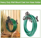OwnMy Cast Iron Garden Hose Holder Heavy Duty Wall Mount Water Hose Hanger - Image 4