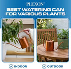 Plexon Rose Gold Metal Watering Can Indoor Plants, 54 oz Stainless Steel Long Spout Watering Can Outdoor House Plant Flower, Garden - Image 4