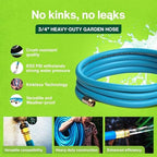 Aeromixer THE HOSE 3/4 Inch Garden Hose 15 Ft Heavy Duty Water Hoses - Image 3