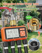 Sprinkler Timer 4 Zone with Brass Inlet Water Timer for Garden - Image 2
