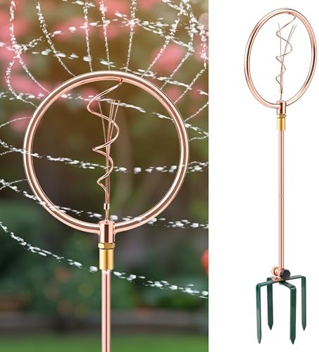 34" Ornamental Sprinkler, 360° Rotating, Wave Spiral by ElectricWise