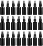 PATIKIL 1oz Glass Spray Bottles, 72pcs Nozzle Leak Proof Empty Water Mist Stream Sprayer for Cleaning Solutions Plants Hair, Black by PATIKIL