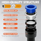 130PCS 1/4" OD Quick Connect Air Fittings Kit Push to Connect Pneumatic NPT - Image 3
