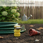 Zinc Alloy Garden Hose Spray Nozzle - Durable Watering Wand with Adjustable Multi-Pattern Head for Outdoor Gardening, Car Washing & Cleaning (Yellow) - Image 3