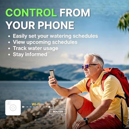 ImoLaza 6 Zone WiFi Smart Sprinkler Controller, ET Master Irrigation Timer - Image 3