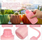 PATIKIL 250ml 8oz Pink Round Plastic Reusable Eyelash Tattoo Wash Bottle, 30 Pack, Perfect for Plant Care, Lab Use, Storage - Image 6