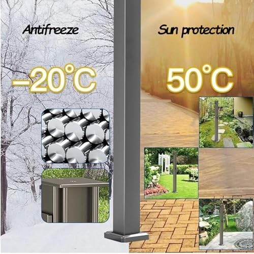 Outdoor Faucet Water Column，Free Standing Garden Fountain Stand, Courtyard Patio Garden Hose Holder for Irrigation Cleaning - Image 4
