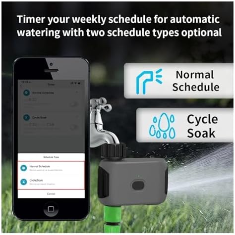 Watering Timers, Bluetooth Garden Water Timers Rain Delay Programmable Automatic Sprinkler Drip Irrigation Valve for Garden Hose(2Pcs) - Image 4