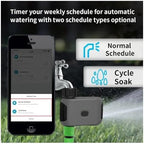 Watering Timers, Bluetooth Garden Water Timers Rain Delay Programmable Automatic Sprinkler Drip Irrigation Valve for Garden Hose(2Pcs) - Image 4