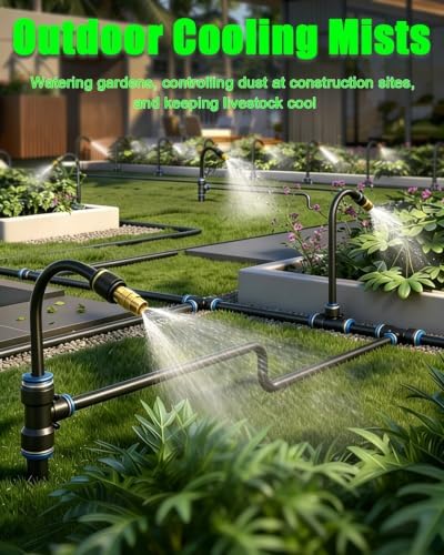 Bendable Irrigation Hose Adjustable Sprayer, Outdoor Cooling Mist Sprinkler - Image 5