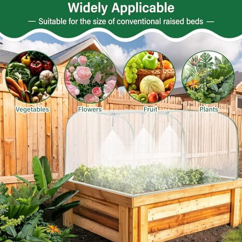 Briwooody Raised Garden Bed Kit Self Watering Pest Control Net 39x21x19" - Image 4