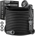Garden Hose, 100FT Ultra Lightweight Water Hose with Spray Nozzle by DoorichGardenHoses