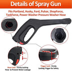 Bear Force High Pressure Water Spray Gun Wand Nozzle, Replacement Pressure Washer Gun Compatible with Portland Pulsar Powerwasher TaskForce TaskMaster ShopForce Electric Pressure Washers - Image 3