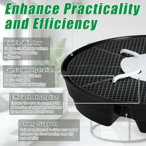 Self-Watering Fabric Pot Base for Indoor Plants, Auto Watering Saucers - Image 5