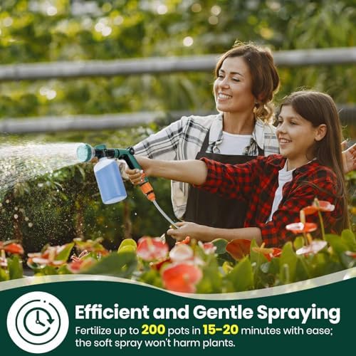 VENETIO 8‑Dial Hose‑End Sprayer for Liquid Fertilizer with Quick Connect - Image 3