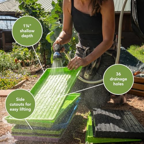 Bootstrap Farmer Extra Strength 1020 Trays, 10 Pack, Black with Holes - Image 3