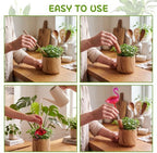 6 Pcs Non-Clogging Plant Watering Globes, Slow Release Flamingo Gradient Hot Pink Self Watering Planter Insert, Automatic Glass Waterer Bulbs for Indoor & Outdoor Plants - Image 6
