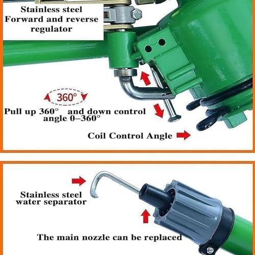 Impact Sprinkler, Heavy Duty Metal Pulse Sprinkler with Nozzle, 360° Large Area Rotation Irrigation, Suitable for Orchards, Farmland Irrigation, Lawn Greening - Image 4