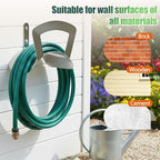 Primst Garden Hose Holder Wall Mount Hose Hanger Heavy Duty Metal Hose Bracket Water Hose Storage Organizer Durable Hose Holders (Stainless Steel) - Image 3