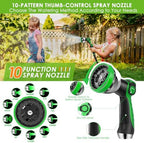 Non-Expanding Garden Hose 100 ft, 360° Anti-Kink Swivel Fittings - Image 6