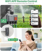 WiFi Sprinkler Timer 4 Zone, WiFi Smart Water Timer for Garden Hose - Image 2