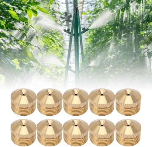 Brass Misting Nozzles for Garden Cooling System and Lawn Irrigation (G3/4in 10.4CM) - Image 4