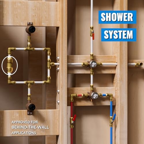 SUNGATOR 1/2 Inch Coupling, Push to Connect Plumbing Fitting, Brass, 6-Pack - Image 4