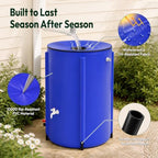 VINGLI Collapsible Rain Barrel Portable Rain Water Collection (Blue, 100 Gallon) - Image 2