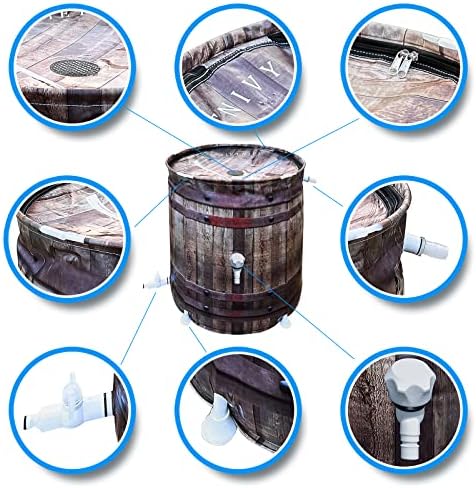 Rain Barrel Anti-Collapse Collapsible Rainwater Collection System,Portable Water Storage Tank,Garden Water Catcher - Image 4