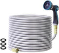 75FT Garden Hose, Stainless Steel Water Hose, Metal Hose Flexible with a 10-Mode Nozzle Sprayer, No Kink, Lightweight, Puncture Proof, Ideal for Yard, Lawn, Outdoor, 5/8'' Outside Diameter by numwot