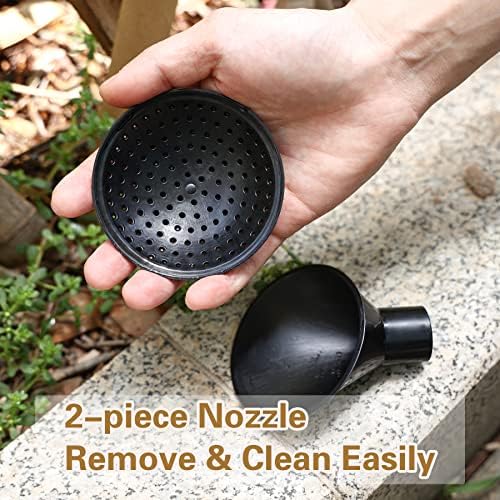 2+ Gallon Watering Can for Outdoor Plants,Large Garden Watering Can with Long Spout, Lid and Detachable Sprinkler Head, Leak Proof Heavy Duty Plastic Watering Pot for Indoor Plants - 9L - Image 5
