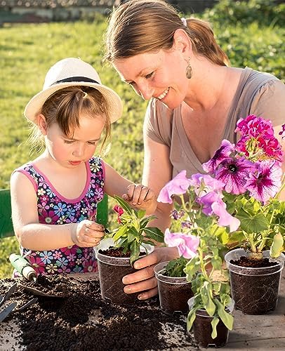 homenote 6.7 Inch Clear Plastic Nursery Pots with Drainage Holes (15 Pcs) - Image 4
