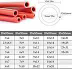 1PC 5M Heavy-Duty Rust Red Silicone Tube, UV Ozone Resistant Flexible Hose for Automobile Vacuum Air Pump Accessories(ID 8mm x OD 11mm) - Image 5