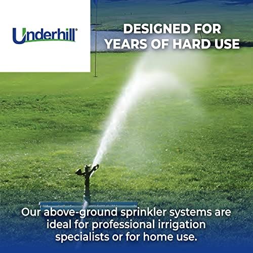 Underhill RollerPro 22-Inch Portable Sprinkler System Base for Brass Impact Sprinkler, Lawn Turf Irrigation System, 1-Inch FHT x 1-Inch FPT, A-RP221 - Image 5