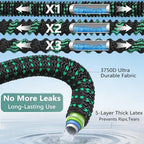 Expandable Garden Hose - 25 ft Expanding Water Hoses, No Kink Lightweight Flexible Hose with 3/4" Solid Fittings and 3-Layer Latex Cores - 25ft Retractable Stretch Car Washing Pipes - Image 3