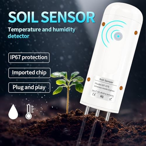 LICAEVEY Smart Soil Sensor, for Zigbee & for Tuya (requiring a Gateway Support), Real Time Detection, IP67 Water Proof, Garden Plants Soil Temperature Humidity Meter - Image 3