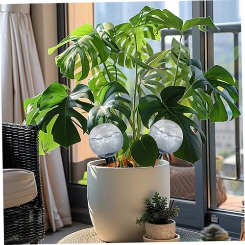 Plant Watering Globes, 9Pcs Self Watering Globes, 17.5oz Plastic Automatic Plant Waterer Insert Top Fill with Slow Release Control Plants Devices System - Image 4