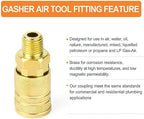 GASHER 12PCS 1/4-Inch Male Industrial Coupler,1/4 Inch NPT Male Threads Size, Quick Connect Air Coupler (Pack of 2) - Image 3