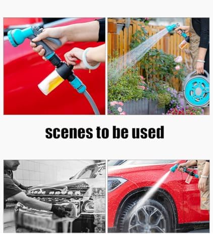 Retractable Garden Hose Reel with 9 Function Nozzle and Watering Set - Image 5