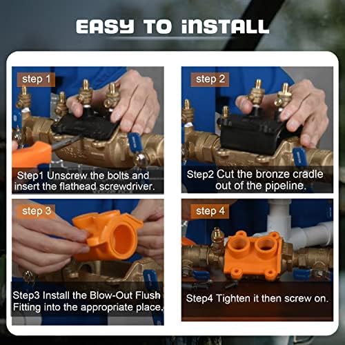 RK1-350BOF Blow-Out Flush Kit for Wilkins 350 & 350XL Backflow Preventers - Image 6
