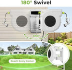 Retractable Garden Hose Reel, 1/2 Inch x 155ft, Wall Mounted Hose Reel - Image 4