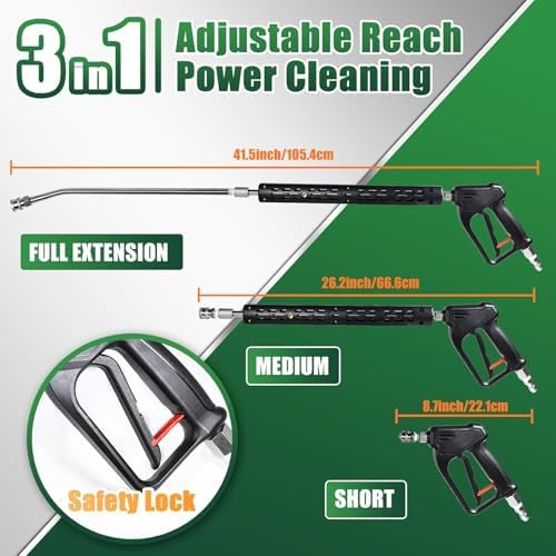 Garden Hose Nozzle High Pressure Water Hose Washer Thread for Washing Car Watering Plant Outdoor High Pressure Garden for Pet - Image 4
