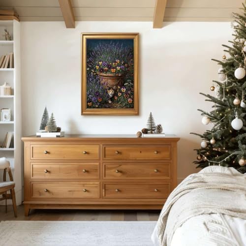 Gold Vintage Framed Antique Books Wall Art, Still Life Painting Print - Image 7