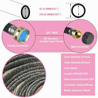Daé Rubber Soaker Hose, 5/8 inch, 50ft Garden Hose for Irrigation,Water-Saving up to 70%, Metal Connector Leak-Proof, Heavy-duty Hose, Watering for Trees,Lawns, Vegetables and Flowers. - Image 2