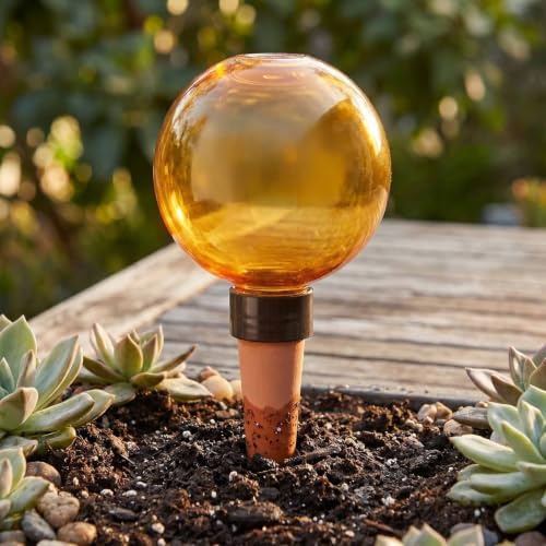 Automatic Plant Watering Globes 500ML Top Fill Drip Irrigation (Orange 1pc) - Image 3