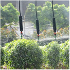 Garden Lawn Sprinkler Irrigation System 1 Set of Hanging Greenhouse Barb Connector with Weight 360 Degree Rotation and Anti-drip Device - Image 5